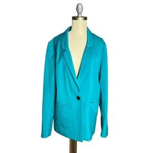 Divided Teal Blazer size 12